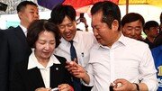 김용, 정청래 성남 지원 유세 참석…“안산-하남 중 정해주면 1등할 것”