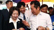 정청래 ‘李 정치고향’ 성남 방문 따라다닌 김용