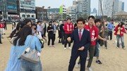 김문수, 부산서 청년들과 투표 독려…“민주주의 위해 참여 절실”