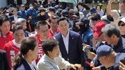 육영수 여사 생가 찾은 박근혜 “국힘 후보에 일할 기회 달라”
