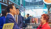 李, 부산서 “YS 해양강국의 꿈 앞당길것”… 1박2일 PK 방문, 국힘 “노골적 관권선거”