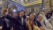 李대통령 성 바오로 대성당에서 연설 후 셀카까지![청계천 옆 사진관]