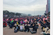 “불평등 해경하라” 민주노총, 여의도 공원서 1만5000여명 기습 집회