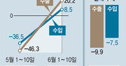 6월초 하루평균 수출액 9.8%↓… 반도체-무선통신은 선전