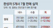 지난달 車내수 판매 현대만 활짝… 업계 “소비세 내려달라”