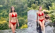 원진서, 새빨간 비키니 엄청나… 뜨겁네