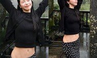 솔라, 스커트 내려 입고 ‘치골’ 파격 노출