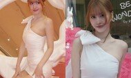 트와이스 모모, 한쪽 어깨 드러낸 채 과감…독보적 볼륨