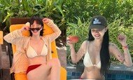 AOA 지민, 군살이란 게 없네…아찔 바캉스룩