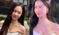 홍수현, 타이트한 순백 드레스…레드카펫 레전드