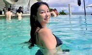 김옥빈 발리서 포착, 결혼해도 미모 여전해
