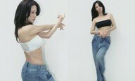 송지효 군살 없는 몸매 대박, 속옷 CEO 맞네 맞아