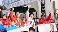 “성남에 많은 일들”…김은혜, 이재명 정치고향 판교서 첫 유세