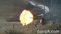 [동아포토]화염 뿜는 K1 전차