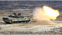 [동아포토]화염 뿜는 K1 전차의 위용