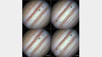 목성 트리플 문 포착 ‘지구였으면 달 세 개 뜬 것? 희귀 현상’