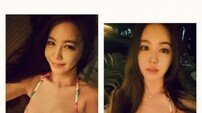 강예빈, 비키니 셀카 공개…변치않는 볼륨 몸매