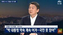 ‘뉴스룸’ 안철수 “朴대통령, 국민 신뢰 잃었다… 탄핵은 시작됐다”
