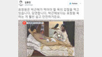 ‘표창원 더러운 잠 그림 논란’ 김용민 “박근혜가 먹어야 할 욕 갑절을 먹는다”