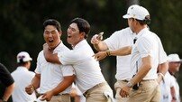미국팀 꺾은 김주형 클러치 버디 ‘최고의 샷’ 