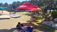 울산 대왕별 아이누리, 여름철 그늘 조성용 파라솔 20기 설치