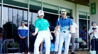 여자골프 선수들, 신태용 감독과 한국·인도네시아 수교 50주년 이벤트 대결
