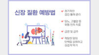 “침묵의 장기 신장, 정기적 검사로 관리해야”