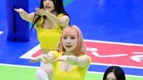현대건설 치어리더, 병아리 같은 공연 [포토]