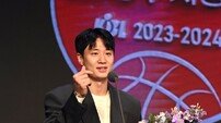 KBL 5년 연속 인기상 허웅, 팬들을 향한 하트 [포토]