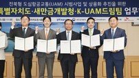 전북자치도, 전북형 도심항공교통 상용화 업무협약