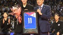 김수지, 국가대표 기념 액자 [포토]