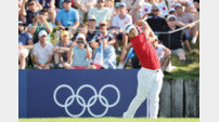‘애국가 듣고 싶다’는 김주형 올림픽 1라운드 공동 3위  출발