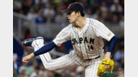 ‘BA→MLB.com 석권’ 사사키 스플리터, ‘80 / 80 만점’