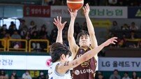 마레이 복귀한 LG, 경기종 료 1분여 전 터진 양준석의 결승골로 가스공사 꺾고 6연승 질주