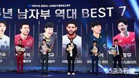 20주년 남자부 역대 베스트7 선정된 레전드들