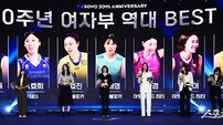 20주년 역대 여자부 베스트7에 선정된 레전드들