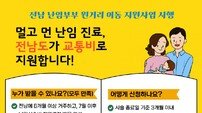전남도, 난임부부 원거리 이동 지원···시술 지속 유도