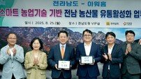 전남도-한화 아워홈, 스마트농업 농산물 유통 협력