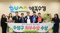 대구 수성구, ‘대한민국 SNS 대상’ 최우수상 수상