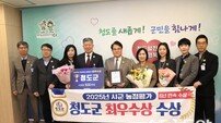 청도군, 2025년 경북도 농정평가 ‘최우수기관’ 선정