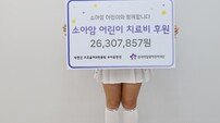 ‘마음씨도 예쁜’ 박현경, 팬클럽과 함께 소아암 어린이 치료비 2600여만원 기부