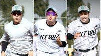 “힘 좋은 소 세 마리 같다” 장외 날아간 공 줍기 바쁜 KT, 안현민-안인산-김건휘에게 쏠린 시선 [SD 질롱 리포트]