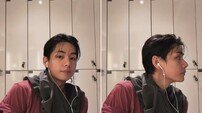 방탄소년단 뷔, 1시간20분 달렸더니 이런 얼굴이
