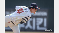 4㎞ 낮아진 직구 구속…롯데 김원중, 마무리 복귀 위한 구위 회복 절실
