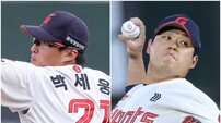 “템포 늘어지면 안 돼” 투구수 증가 걱정한 김태형 롯데 감독, 토종 원투펀치 박세웅-나균안 향한 당부