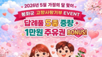 봉화군, 가정의 달 맞아 고향사랑기부제 ‘답례품 UP! 주유권 BONUS!’ 이벤트