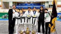 경주시청 태권도팀, 전국대회 3인조 단체전 정상