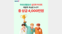 “총 상금 4000만 원” 키움증권, ‘국내선물옵션 실전투자대회’