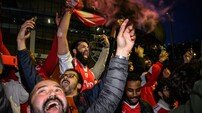 ‘극적인 우승’ 아스날 팬의 포효 [포토]