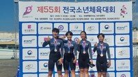 영주 동산여중 사이클부, ‘막판 대역전’ 전국소년체전 동메달 질주